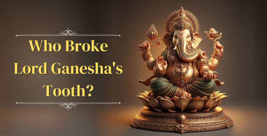  which side teeth of ganesha is broken, which teeth of ganesha is broken, ganesh  teeth broken which side, which tooth of ganesha is broken, why did parshuram broke  ganesha teeth, 