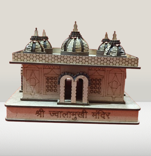 Shri Jwalamukhi Temple 3D Wooden Temple