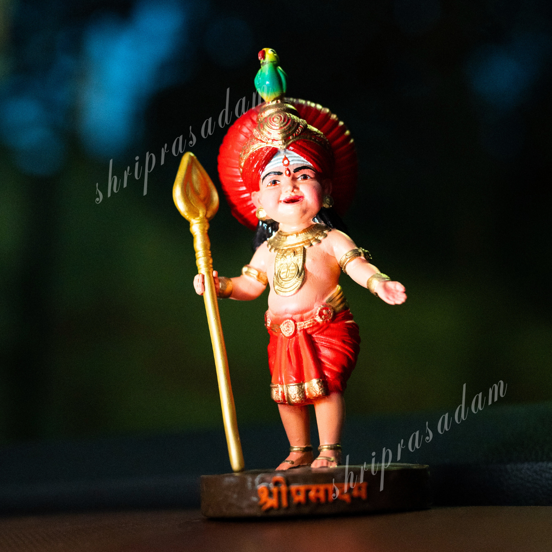 Bal Kartikeya Idol | Lord Kartikeya Balroop Murti | Showpiece Kartikeya Murugan Idol