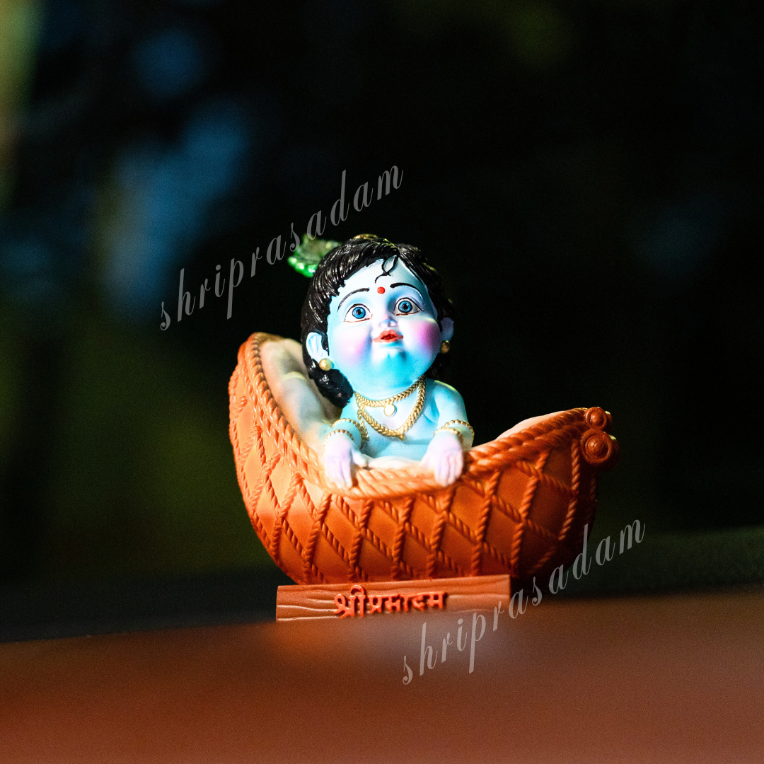 Laddo Gopal Idol | Bal Krishna Murti | Decorative Showpiece Makhan Chor