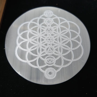 Selenite Crystal Charging Plate