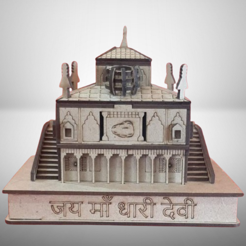 Maa Dhari Devi Temple 3D Miniature