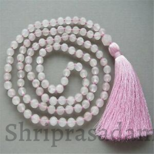 Rose Quartz 6mm Crystal Healing Beaded Mala | Stone of Love