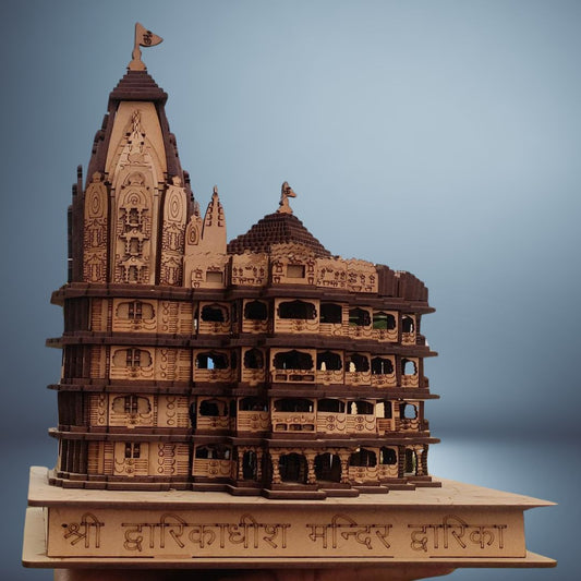 3D Shree Dwarikadheesh Temple Wooden Model