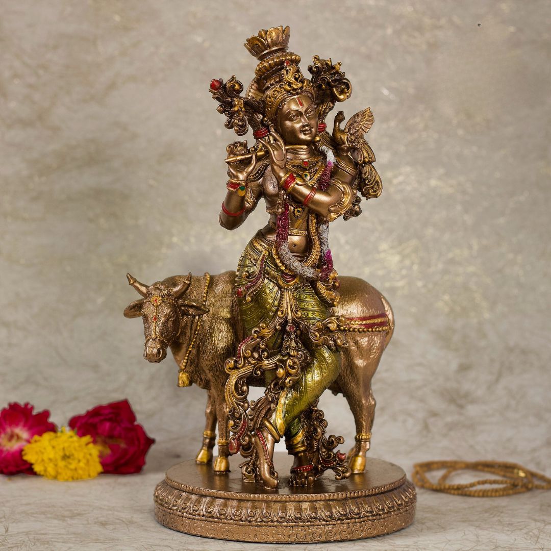 Shri Krishna with Cow Idol