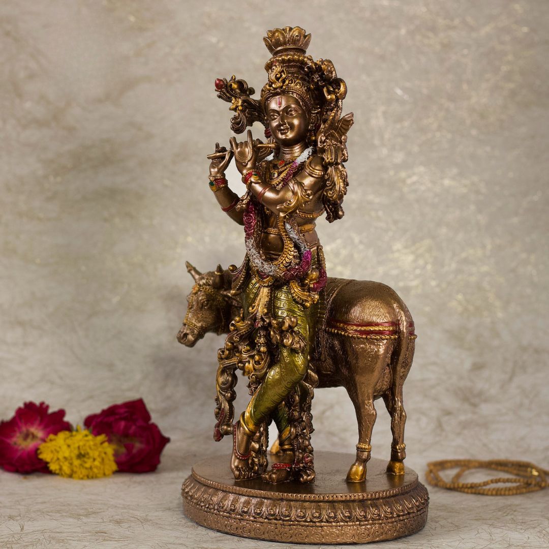 Shri Krishna with Cow Idol