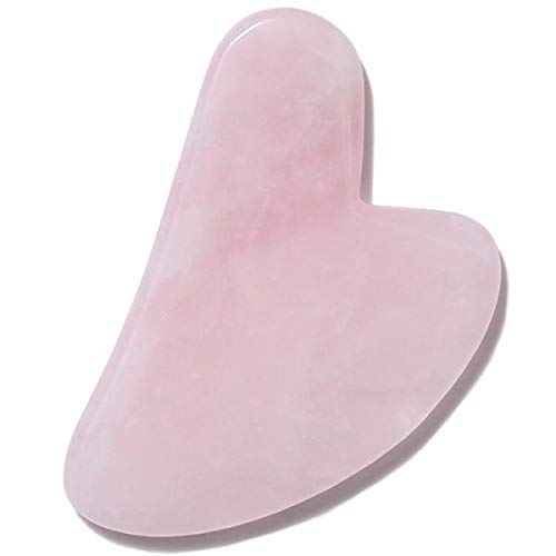 Natural Rose Quartz Gua Sha Facial Tool