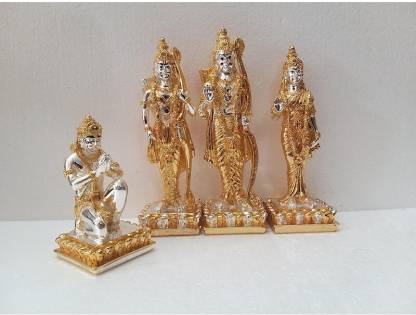 Ram Darbar Gold & Silver Plated Idol