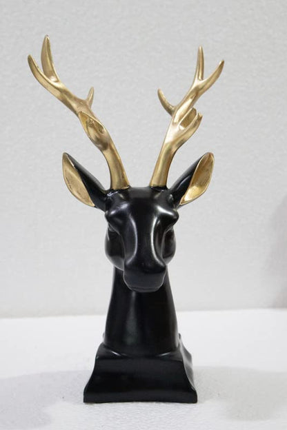 Black Deer Statues and Artifacts for Home Décor