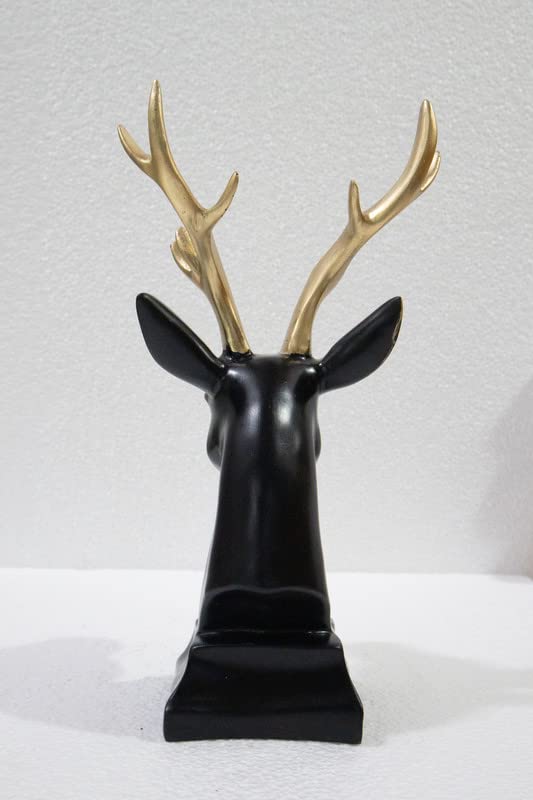 Black Deer Statues and Artifacts for Home Décor