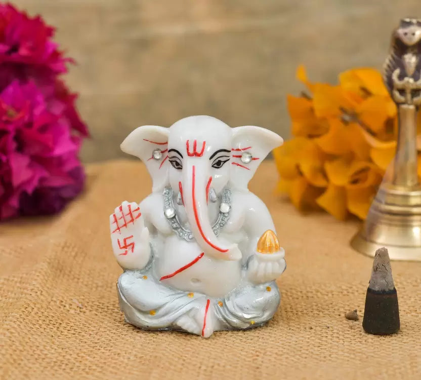 Lord Ganesha Idol in Silver