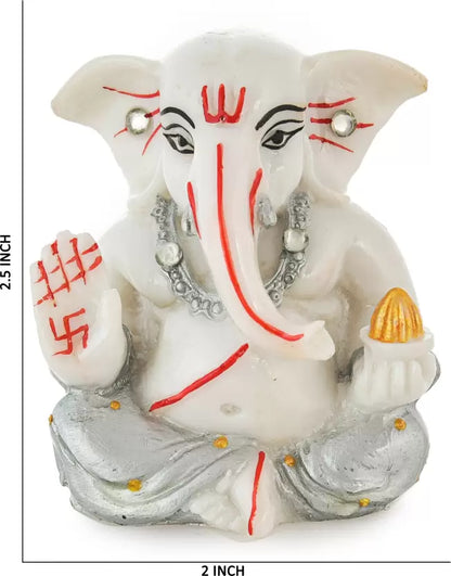 Lord Ganesha Idol in Silver