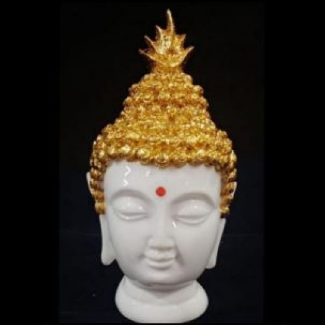 Buddha Face Statue Idol For Home, Puja, Gift And Office