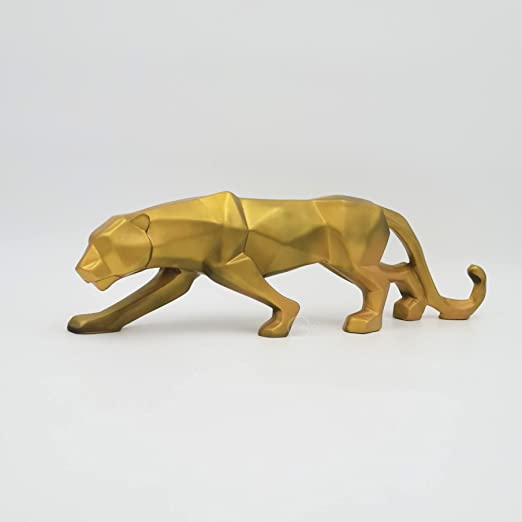 Jaguar Panther Decorative Showpiece (Gold)