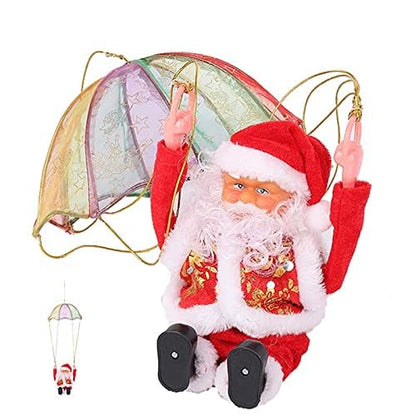 Santa Claus On Parachute For Christmas Decoration & Gifting