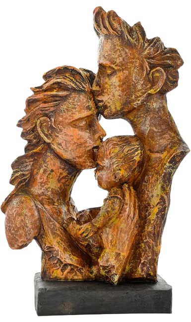 Mother & Father with Child Love Statue Figurine