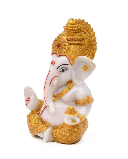 Beautiful Silver Plated Ganesha Idol