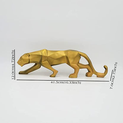 Jaguar Panther Decorative Showpiece (Gold)