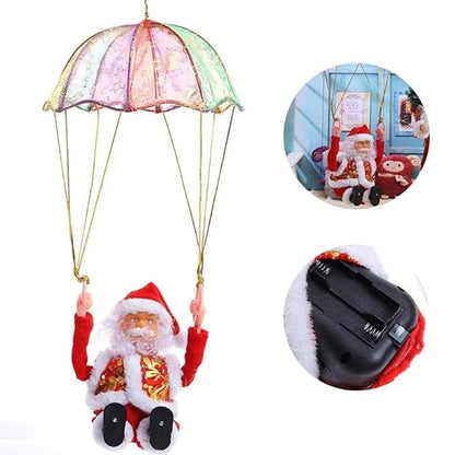 Santa Claus On Parachute For Christmas Decoration & Gifting