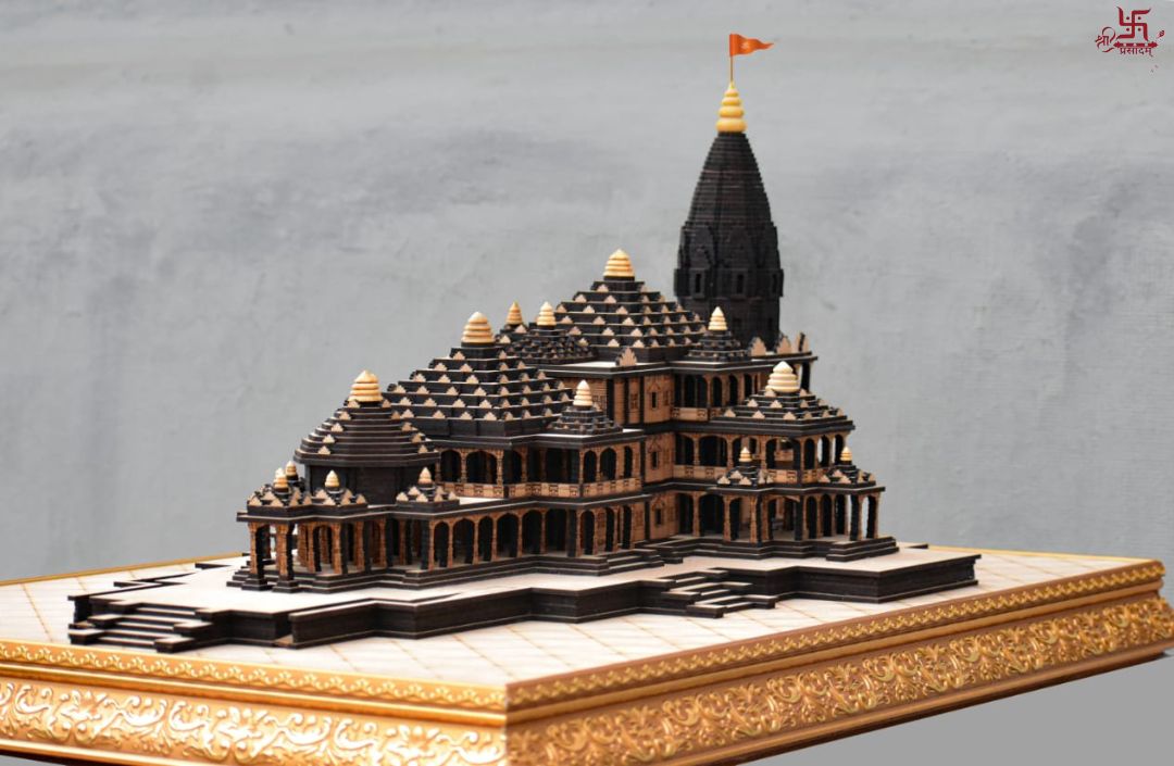 Premium Shri Ram Janam Bhoomi Mandir, Ayodhya 3D Model For Home, Puja