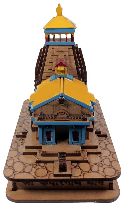 Kedarnath Temple in Wood Color 3D Model Mandir