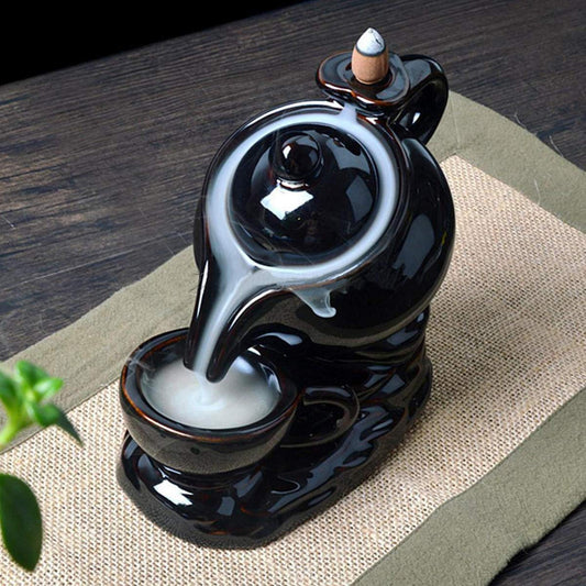Tea Kettle & Cup Design Incense Burner