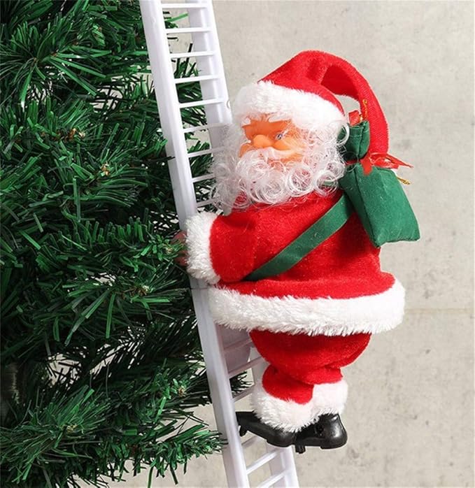 Santa Claus Climbing Ladder Toy for Christmas Decoration & Gifting