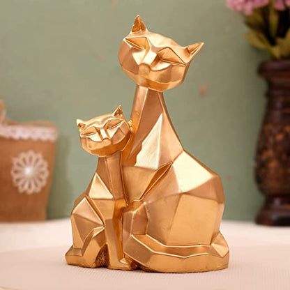 Cat Family Decorative Sculpture