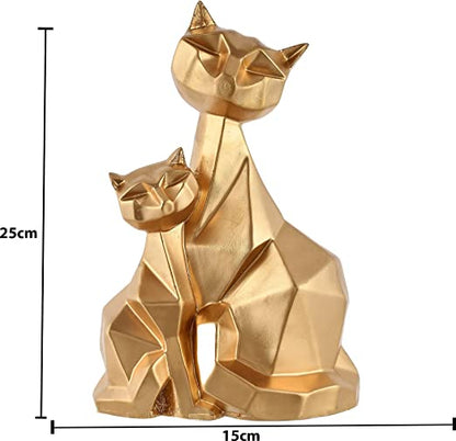 Cat Family Decorative Sculpture