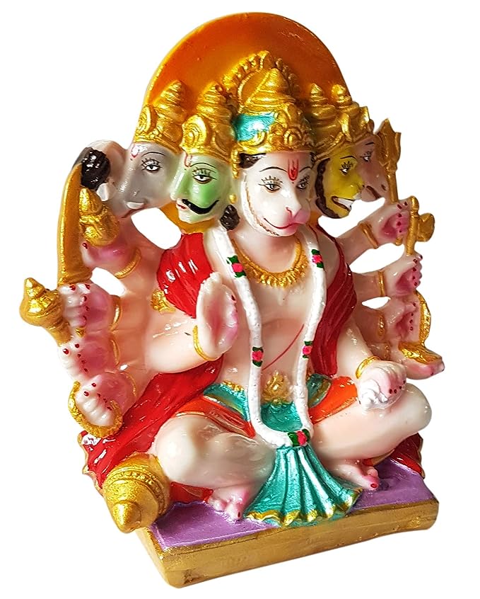 Panchmukhi Sitting Hanuman Ji Murti