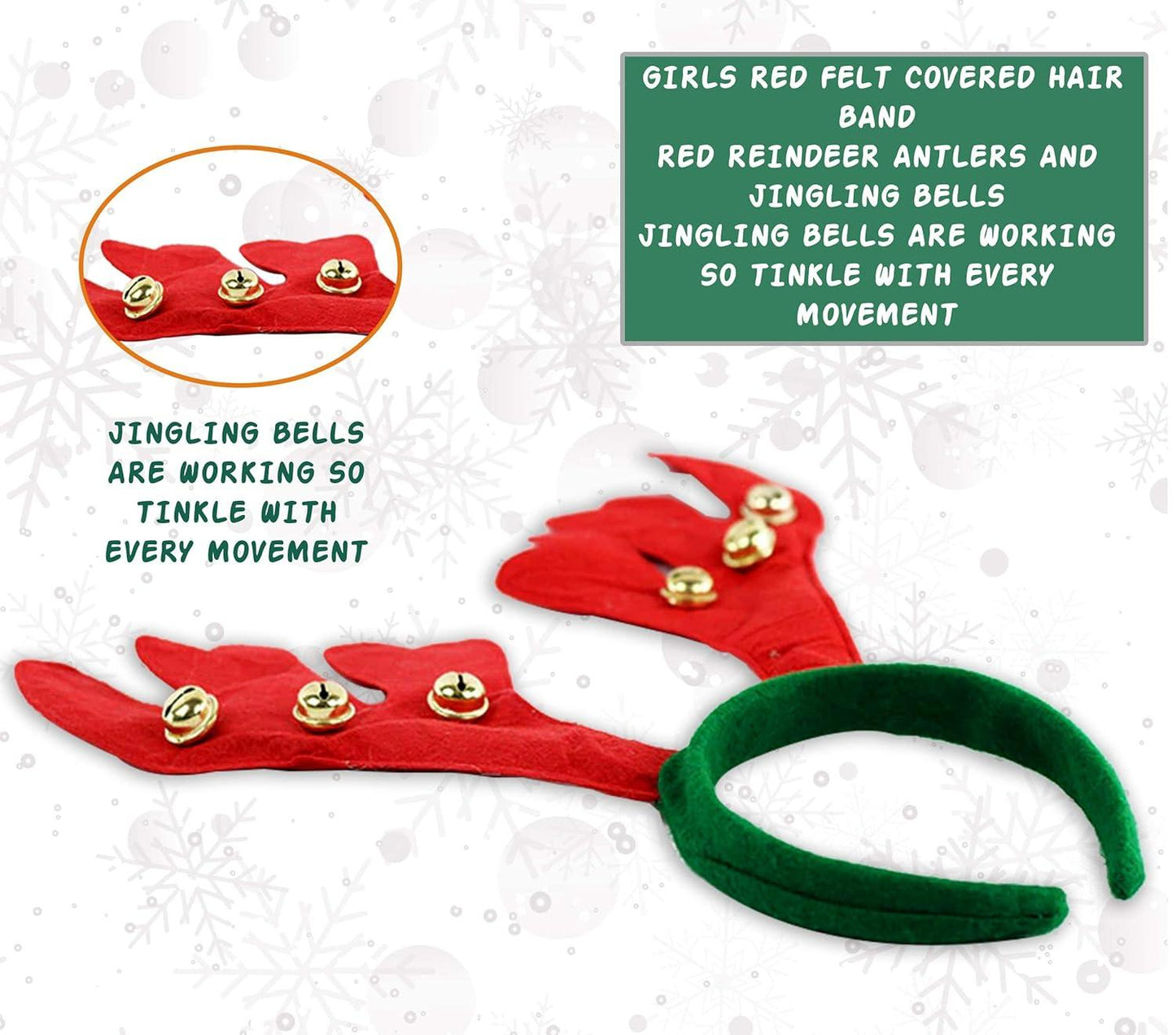 Combo of Chirtsmas Raindeer Hair Band (Pack of 3)