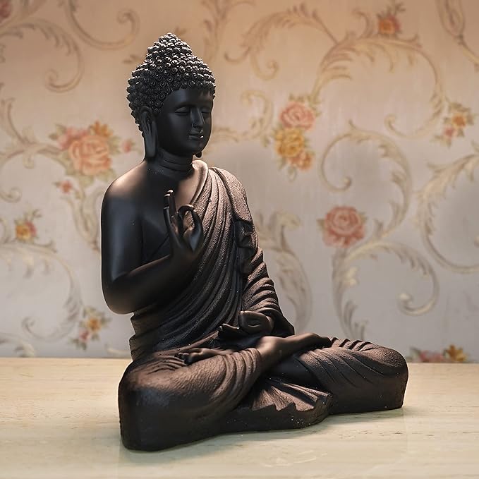 Meditating Buddha Idols for Home Decor, Office, Desk Table, and Gift.