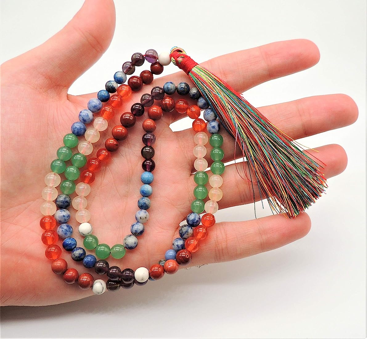 7 Chakra 6mm Beaded Mala