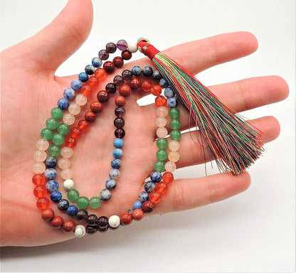 7 Chakra 6mm Beaded Mala