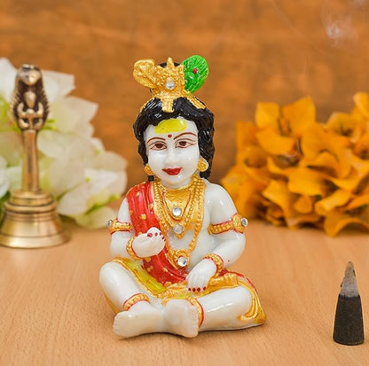 Handicrafted Polyresin Laddo Gopal