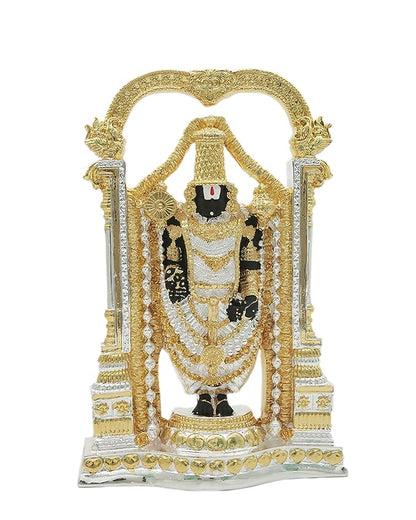 Gold & Silver Coated Lord Venkateswara Swamy Idol