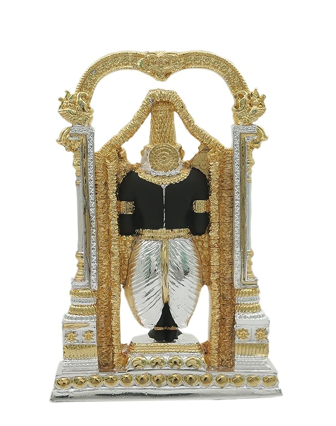 Gold & Silver Coated Lord Venkateswara Swamy Idol