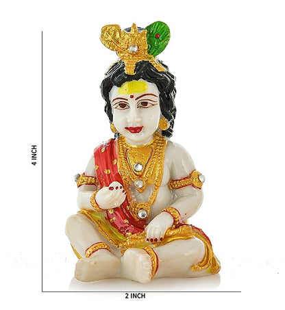 Handicrafted Polyresin Laddo Gopal