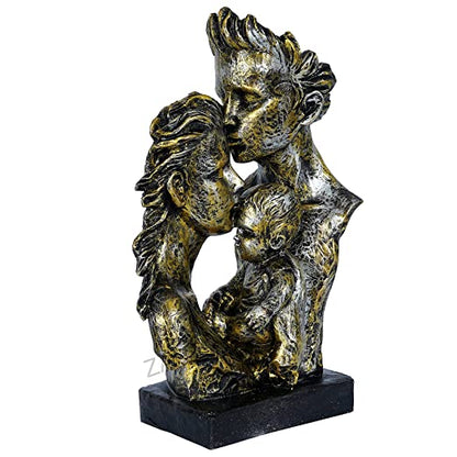 Mother & Father with Child Love Statue Figurine