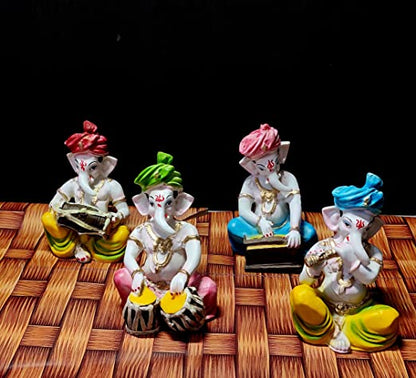 Cute Figurines of Ganesh Vinayak Idol Decorative Showpiece