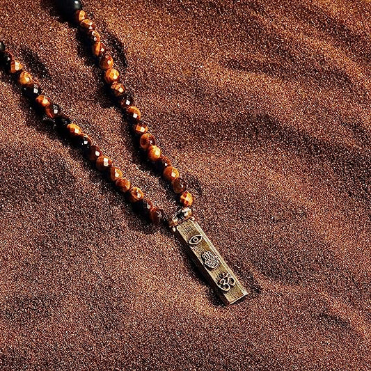 Fearless Spirit Tiger’s Eye Onyx Necklace