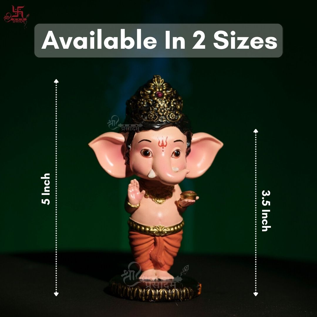 Bal Ganesha Idol For Home, Puja, and Gift