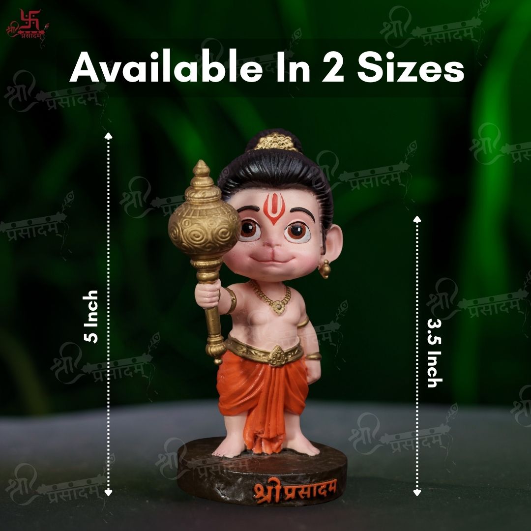 Bal Hanuman with Gada Decorative Showpiece