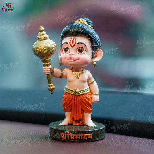 Bal Hanuman with Gada Decorative Showpiece