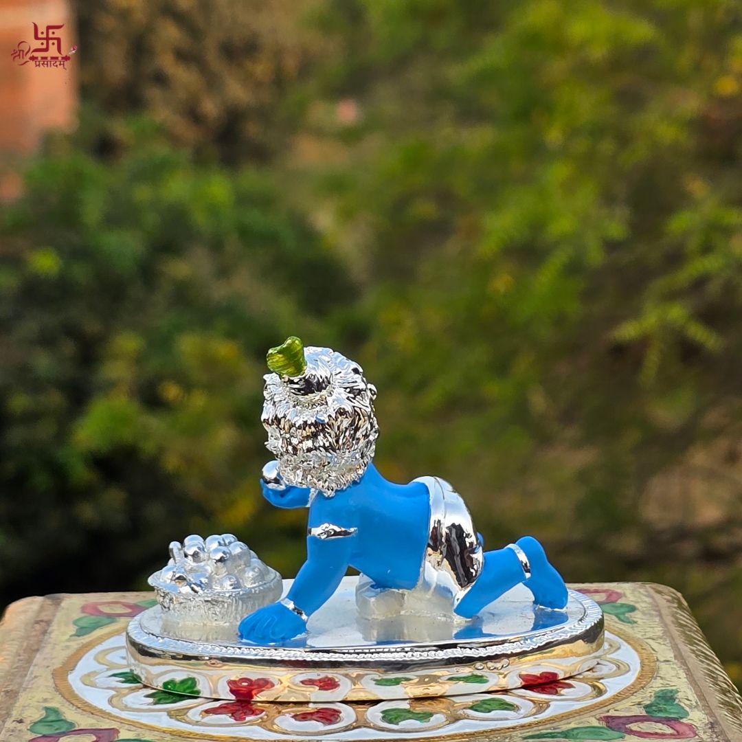 Gopal Silver Plated Idol For Home, Puja, and Gift