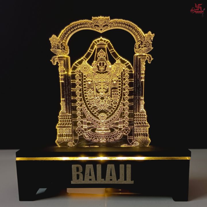 Balaji Acrylic LED Table Lamp for Office and Home Decoration