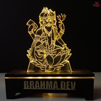 Brahma Dev Acrylic LED Table Lamp for Office and Home Decoration