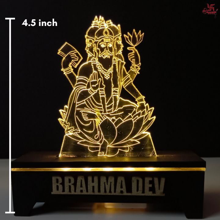 Brahma Dev Acrylic LED Table Lamp for Office and Home Decoration