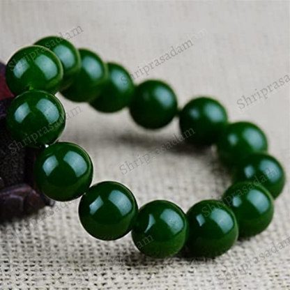 Jade Natural Stone Beads Unisex Bracelet