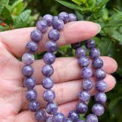 Lepidolite Crystal Beaded Bracelet